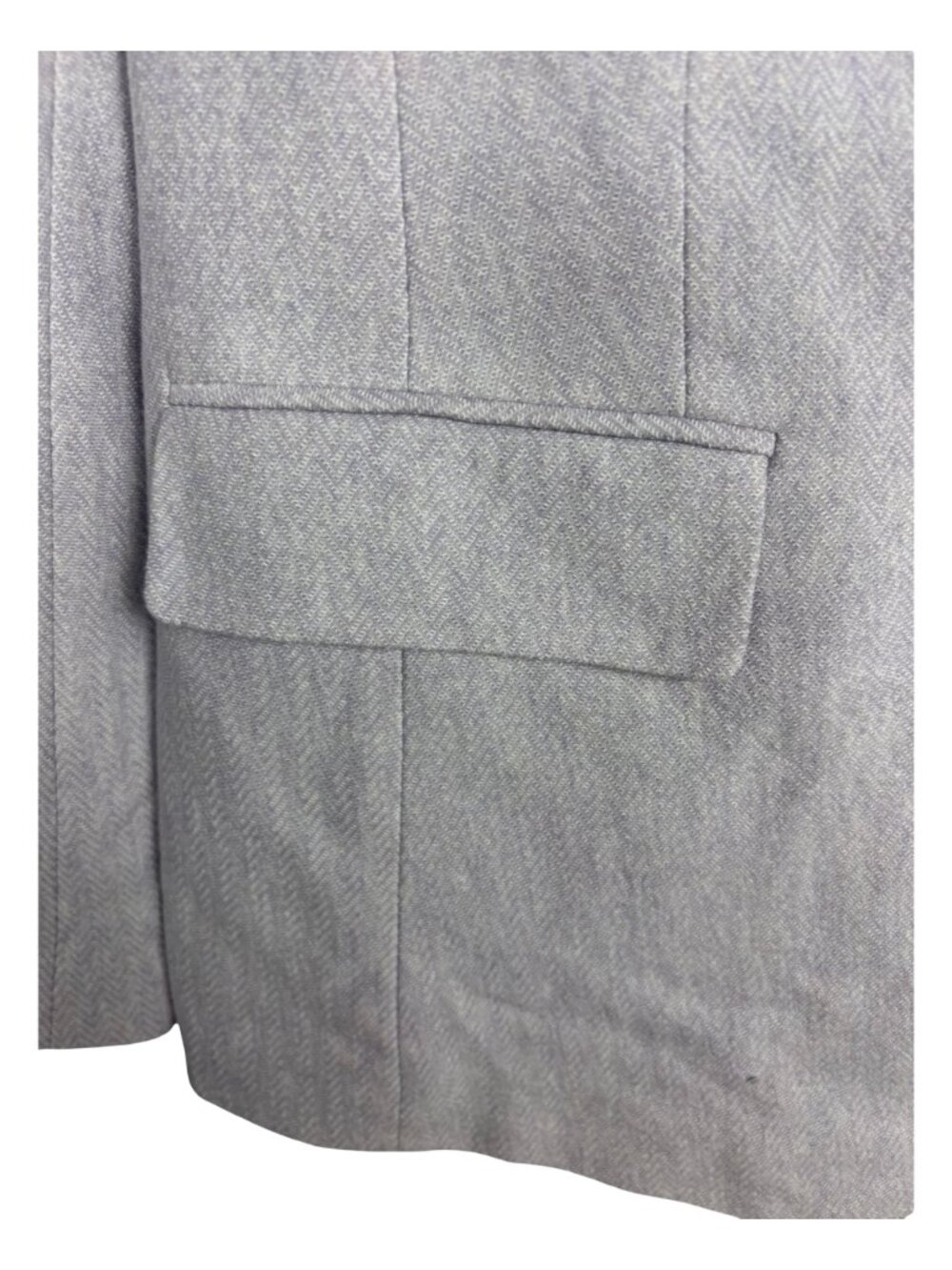 LOFT Plus Herringbone Elbow Patch Blazer Women 14 Plus Lavender Workwear Chic - Picture 8 of 10